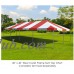 Party Tents Direct 20' x 40' Outdoor Wedding Canopy Event Tent Top ONLY, Red   